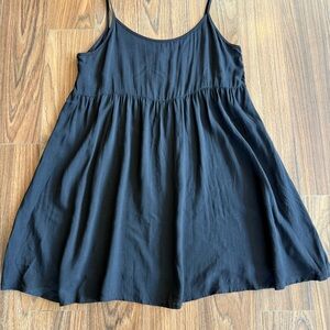 NEW American Apparel Black Thin Strap Babydoll Dress NWT XS/S